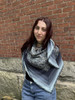 The Wayfinder Shawl was inspired by Persuasion and is the included pattern in the kit with Mary Ann yarn base. A crochet pattern is also included, but the sample is being worked.