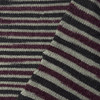 #6 Life is Like a Box of Chocolates is self-striping sock yarn with stripes of creamy beige, dark chocolate brown, and rich maroon