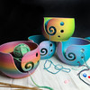 Designed and crafted in Vermont from renewable, plant-based materials, these yarn bowls keep your yarn comfortably contained while adding a beautiful pop of color to your favorite stitching spot.