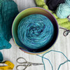 Roomy enough for the yarn you reach for most. From wound cakes to smaller skeins and balls, the generous interior gives your yarn space to unwind while helping keep it from wandering across the room.