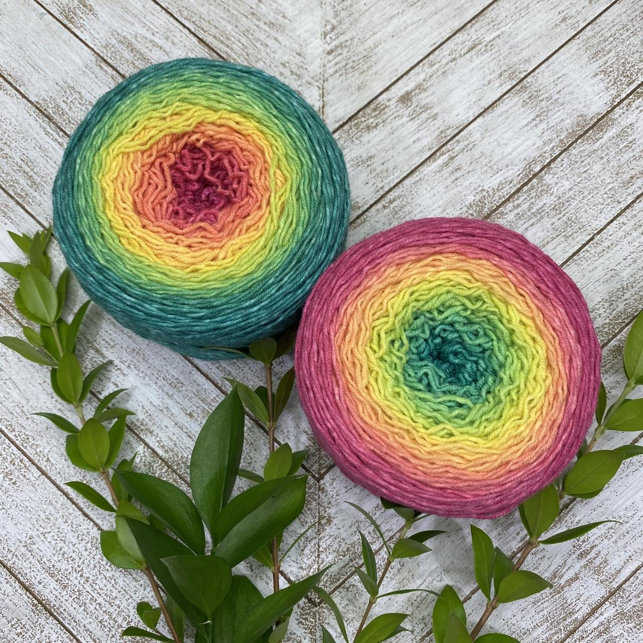 Plant-Dyed Rainbow Yarn
