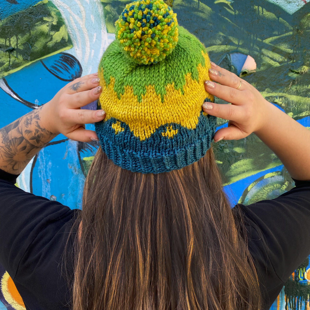 Hand-dyed Yarn @ Wonderland Yarns: Summit Love Hat Kit