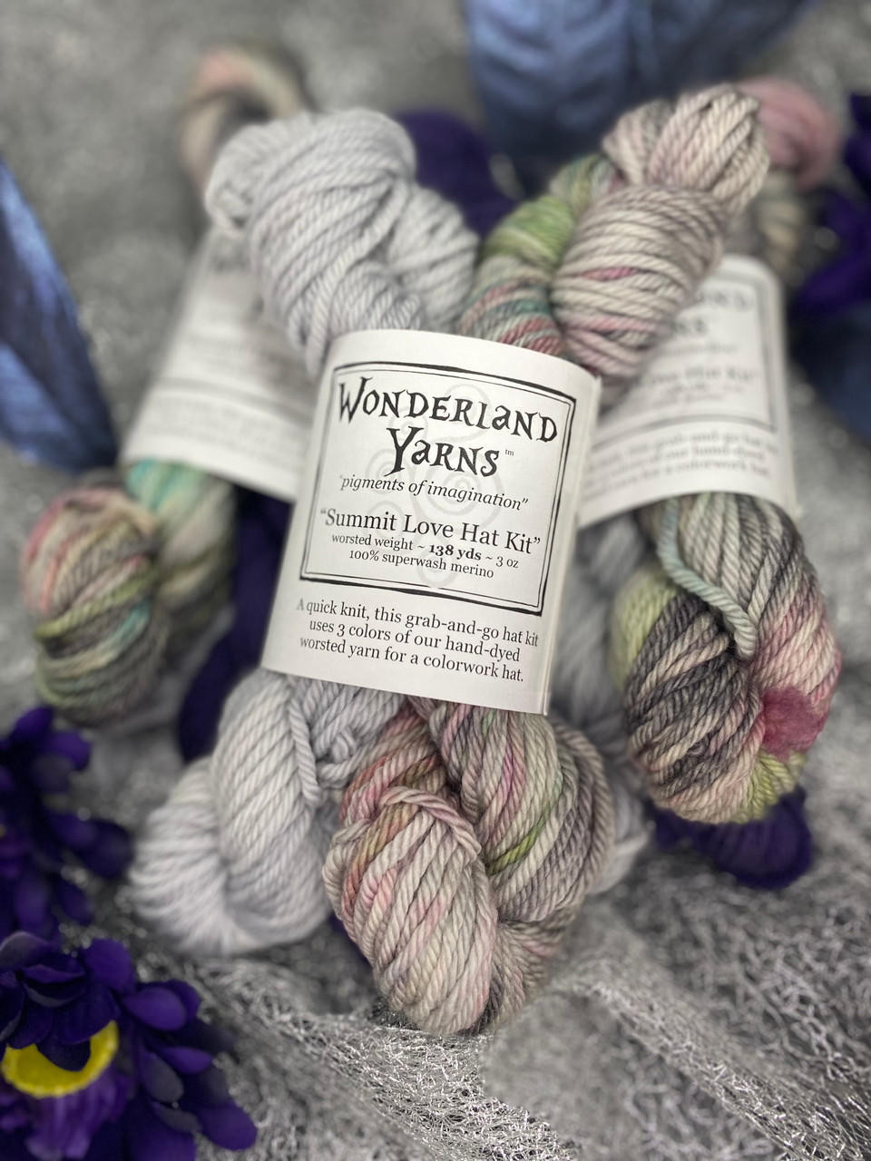 Hand-dyed Yarn @ Wonderland Yarns: Chevron Stripes Infinity Scarf Kits