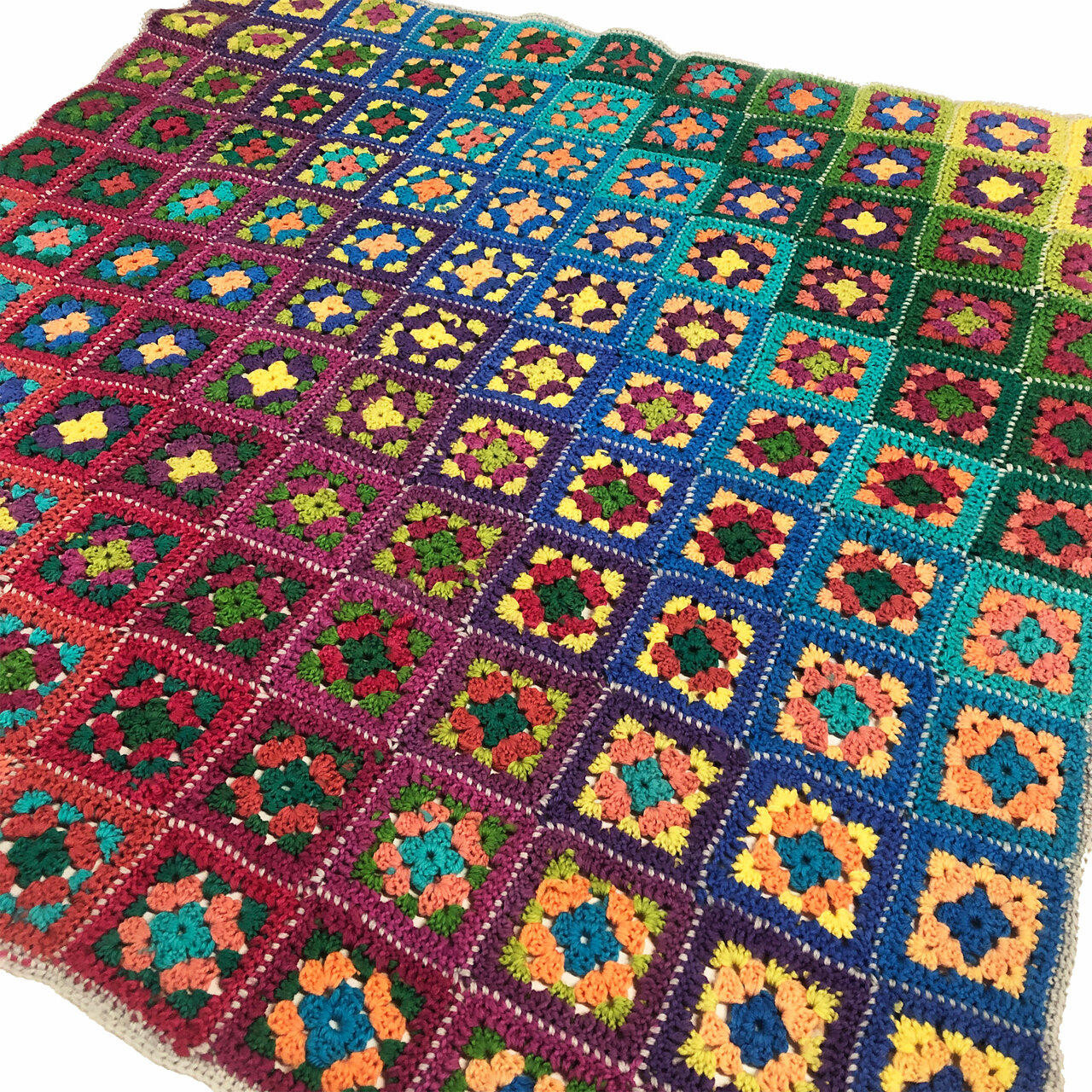 Holographic Granny Square Blanket