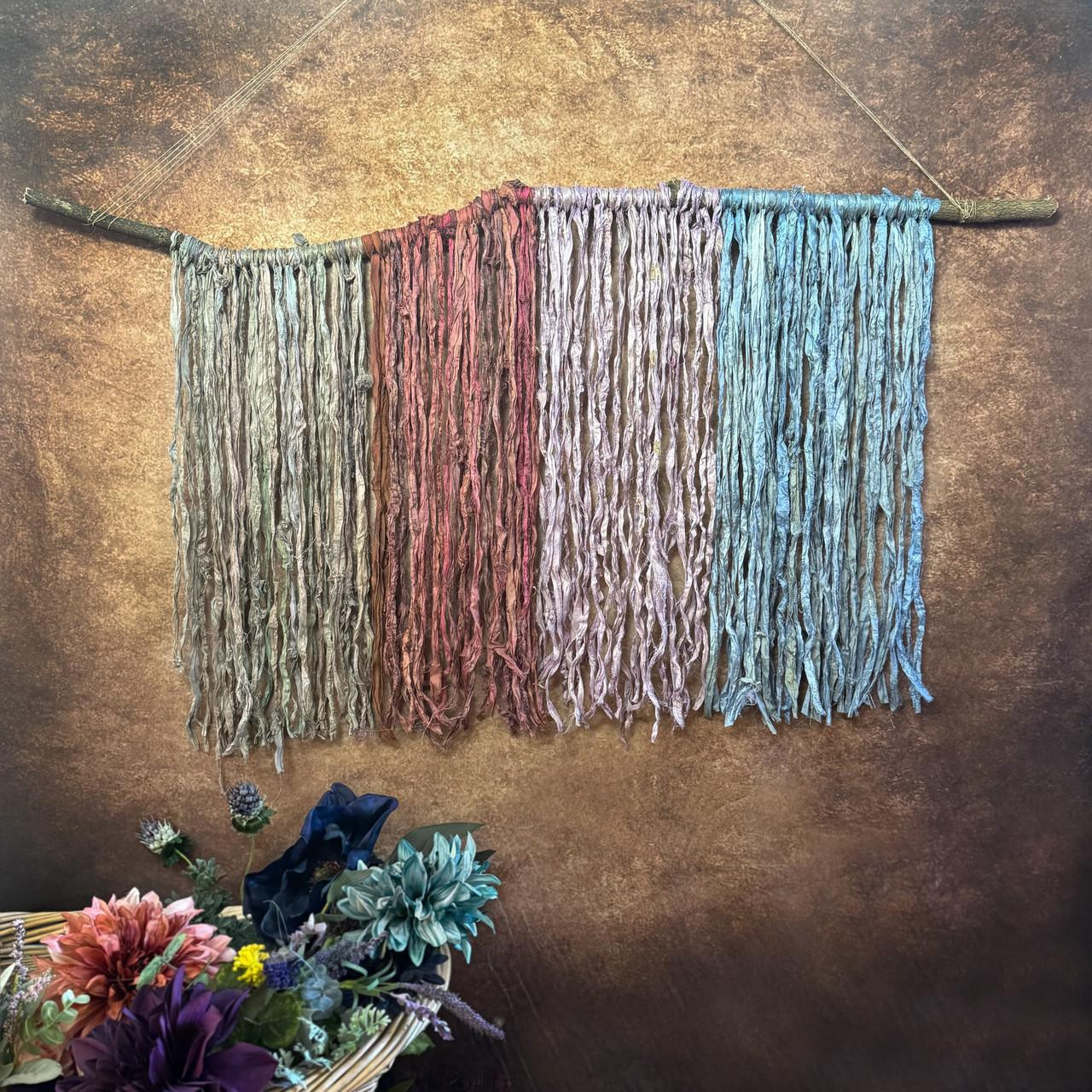 Colour Ribbon Hanging Hand-dyed Yarn @ Wonderland Yarns: Sari Ribbon