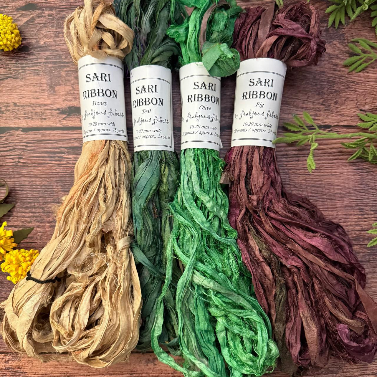 Sari Ribbon Thread Hand-dyed Yarn @ Wonderland Yarns: Sari Ribbon