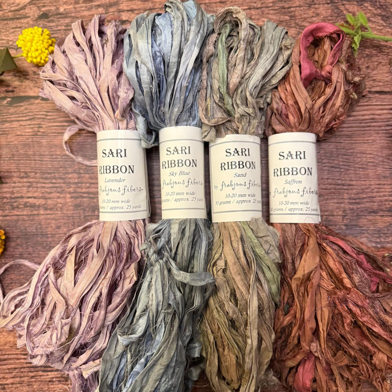 Sari Ribbon Thread Hand-dyed Yarn @ Wonderland Yarns: Sari Ribbon