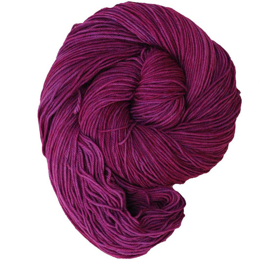 A hot and vibrant magenta hand-dyed by Wonderland Yarns on a variety of yarn bases. Made in Vermont.