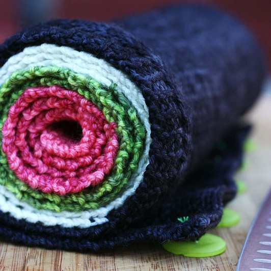 Hand-dyed Yarn @ Wonderland Yarns: Chevron Stripes Infinity Scarf Kits