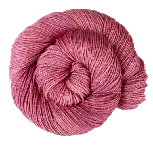 Blushing Rose, a classic, wearable rose pink tonal colorway.  from the Betwixt Tonal  Collection by Wonderland Yarns. Dyed to order. Available on multiple bases.