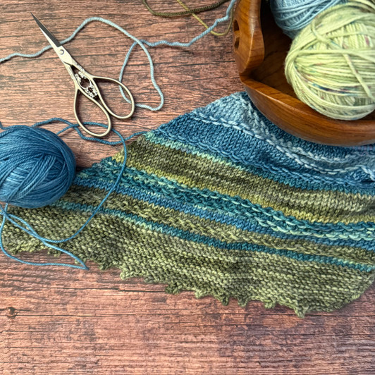 Changing Seasons — 2024 Temperature Wrap — knitting pattern download