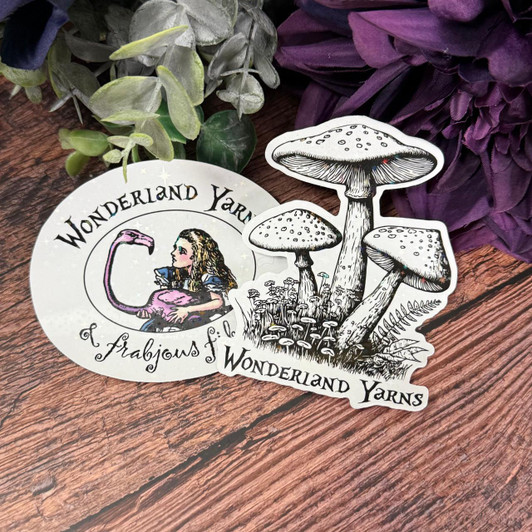 Wonderland Yarns sticker set