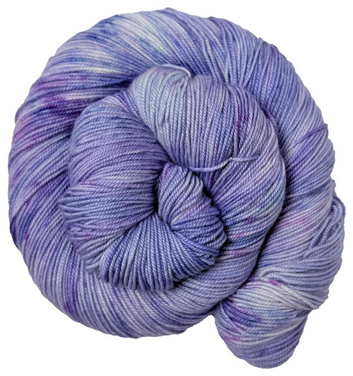 A dreamy lilac variegated softly speckled with magenta and purple, hand-dyed in Brattleboro, VT.