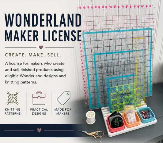 A image of a quilt ruler organizer for an option to buy a commercial maker license.