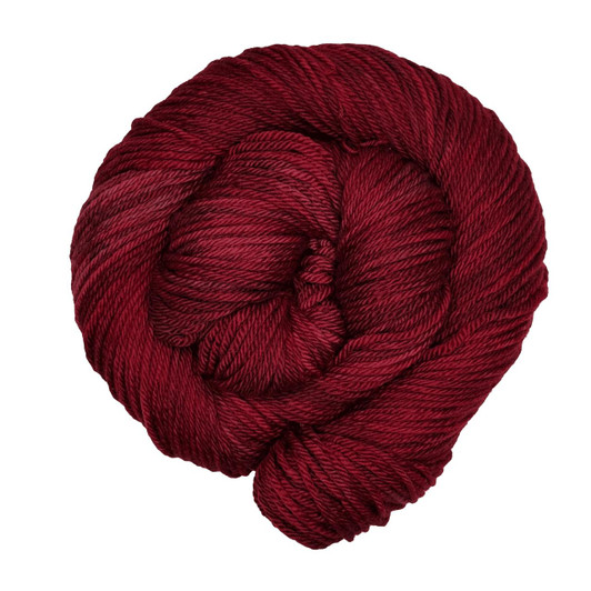 A rich red with highs and lows. Hand-dyed in Brattleboro, VT.
