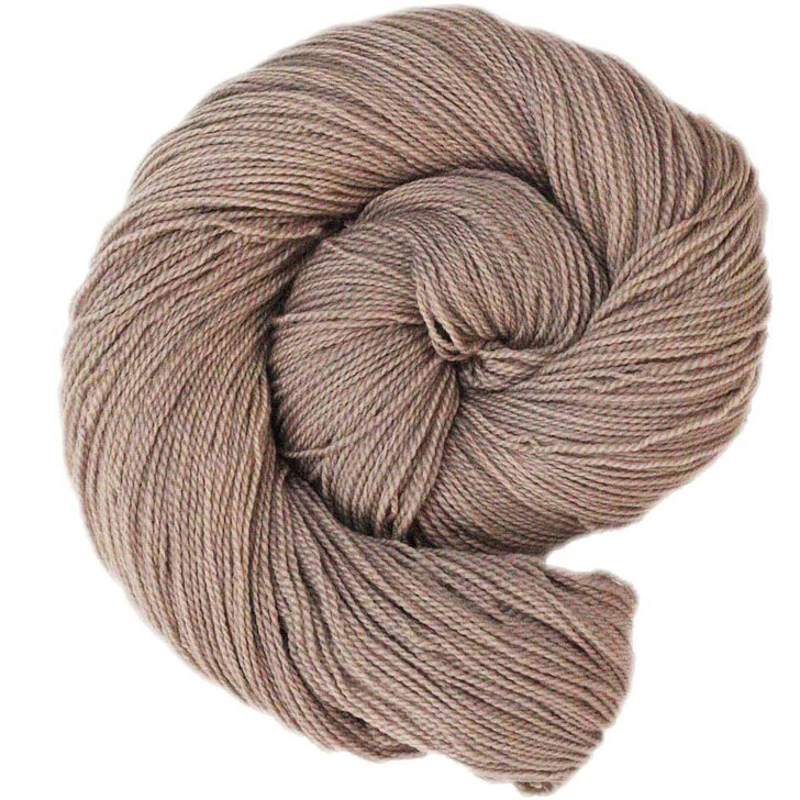 A light brown tonal colorway with soft red undertones, hand-dyed by Wonderland Yarns in a variety of yarn bases. Made in the USA.