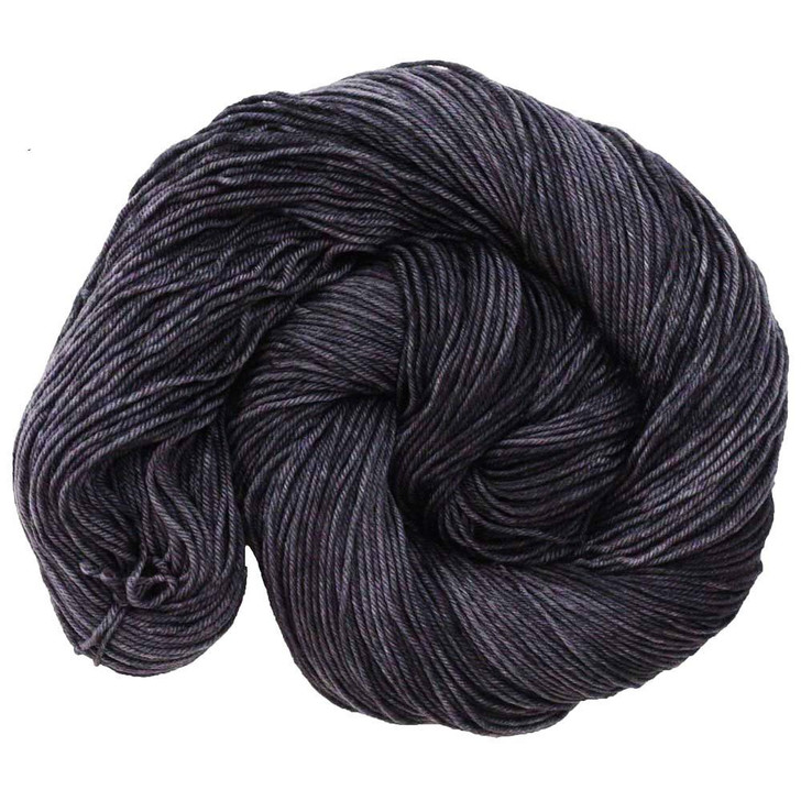 A very dark charcoal gray tonal colorway from the Necessary Neutrals collection. Hand-dyed by Wonderland Yarns on a variety of yarn bases. Made in the USA.