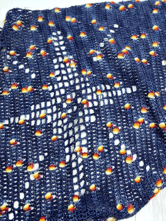 Second Star from the Right Shawl-star detail