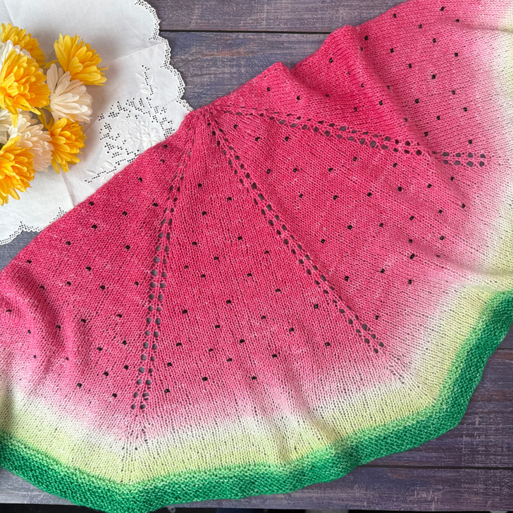 Hand-dyed color-morphing gradient Blossom cake — Jubilee Melon