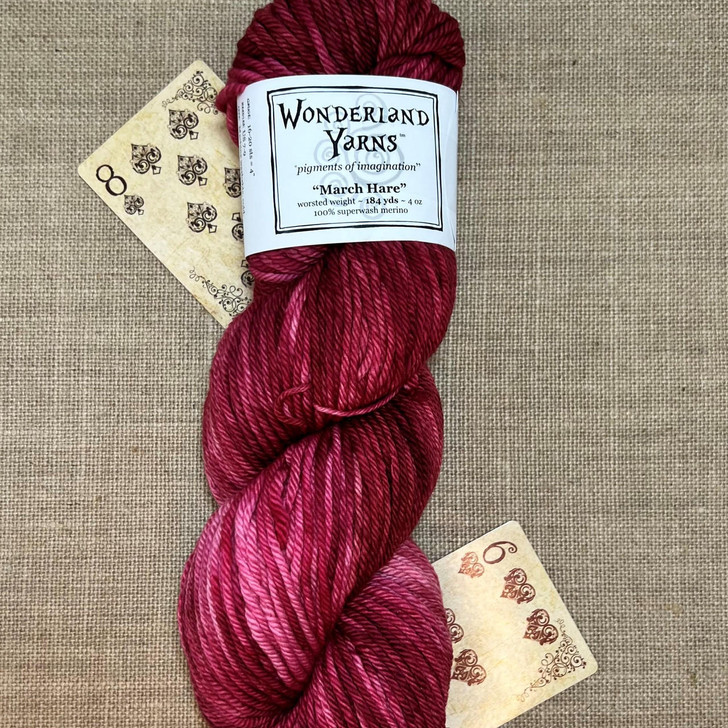 Wonderland Yarns March Hare, worsted OOAK