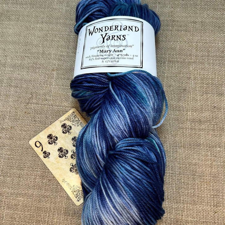 Wonderland Yarns Mary Ann, Sock/Fingering OOAK