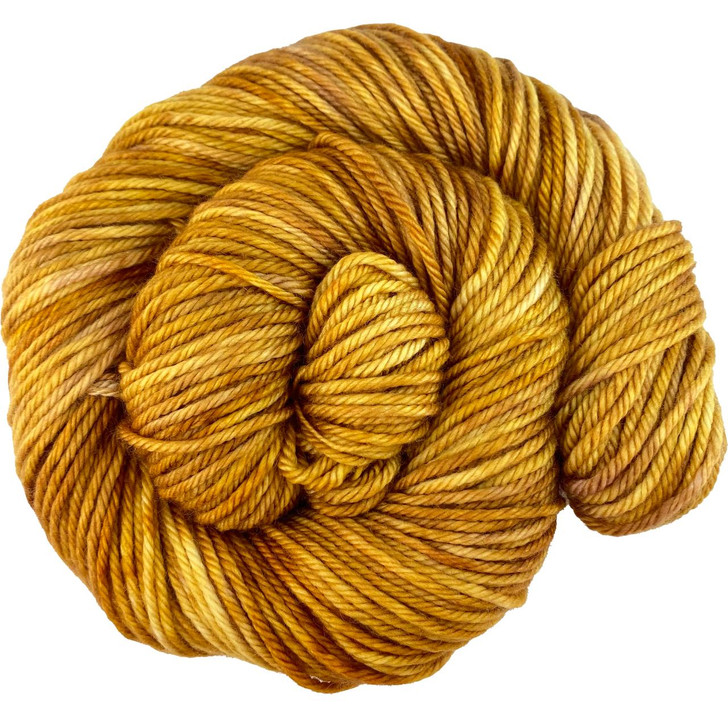 A golden-orange with highs and lows from our Magical Menagerie collection. This colorway is available on a variety of yarn bases. Hand-dyed in the USA.