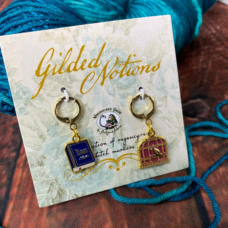 Accompanying stitch marker for 'Emma' colorway, March 2024 Tour of the Season