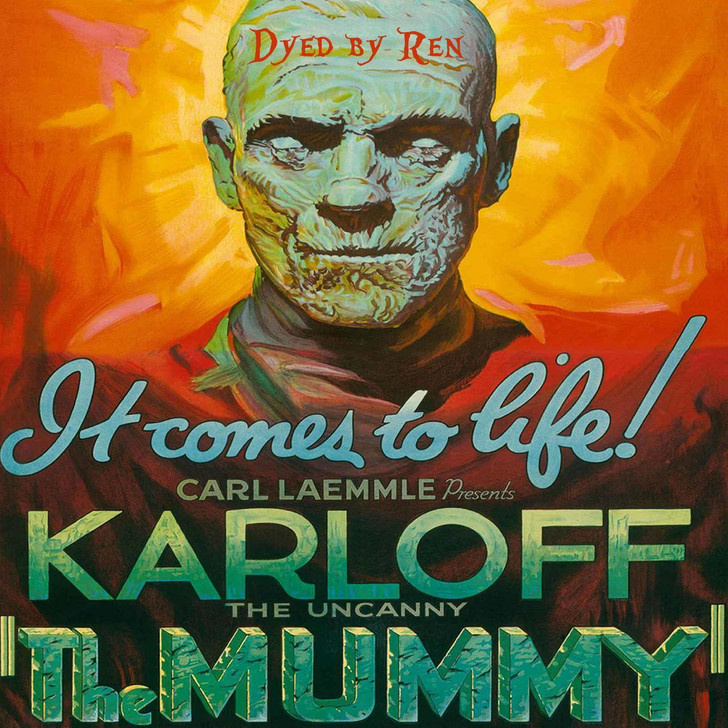 Drawing from vintage movie posters and the eerie elegance of 1930s horror, these 1 oz hand-dyed hues unravel a tale of ancient curses, forgotten tombs, and golden age suspense.