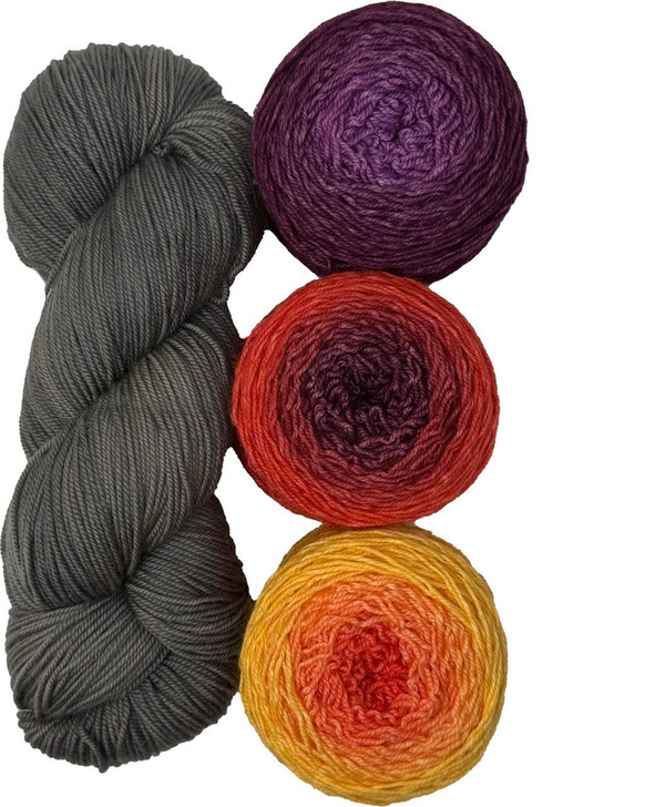 Flux Shawl Kit 3 — Outgriegiously with Fall Mums