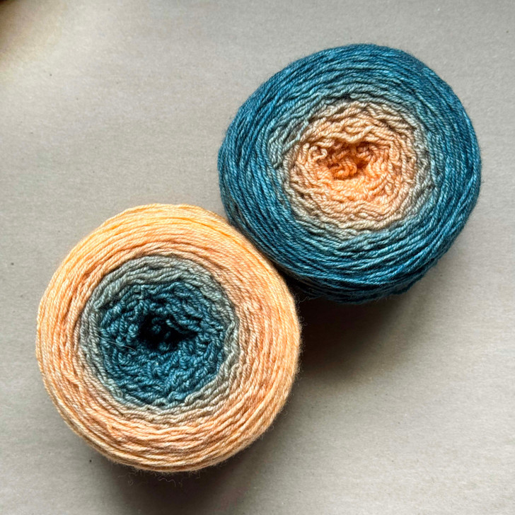 OOAK Dark Green to light orange