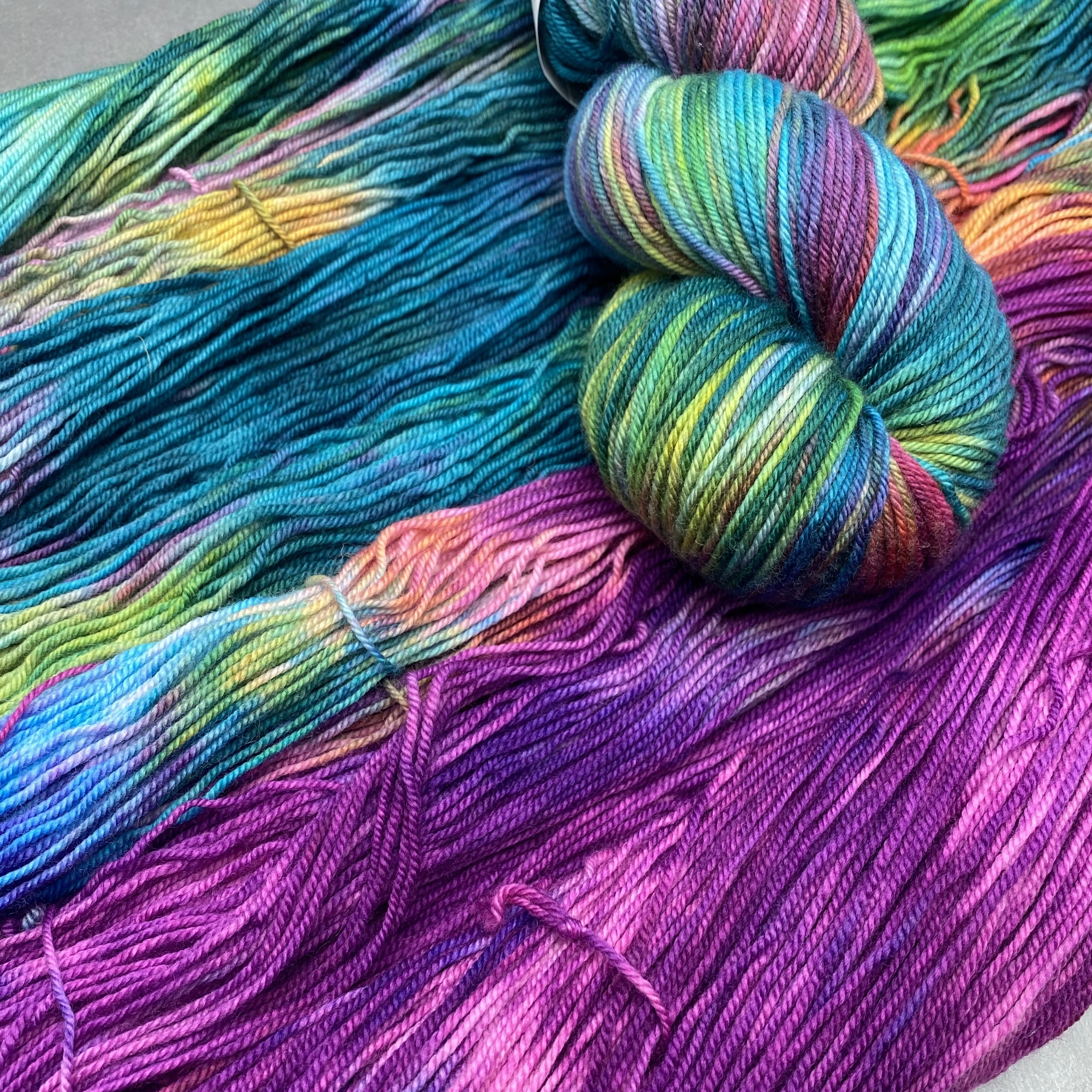 Hand-dyed Yarn @ Wonderland Yarns: Chevron Stripes Infinity Scarf Kits