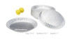 12" Shallow Disposable Aluminum Pie Pan -  Case of 500  #1243