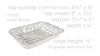 Small Aluminum Foil Broiler Pan - Case of 100 - #3200 