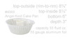 8" Angel Food Cake - Bundt Pan with Plastic Lid - Case of 100  #4060