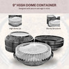 9" Plastic Pie Container w/ High Dome Lid - Case of 160 - #WJ43