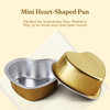 Mini Heart Shaped Foil Pan with Plastic Lid - Case of 2000  #3055P