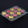 12 Count Plastic Cupcake Container- Case of 100 - #CPC-212
