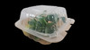  6 x 6 x 3 PP 1 Compartment Hinged Take Out Container Clear - Case of 300