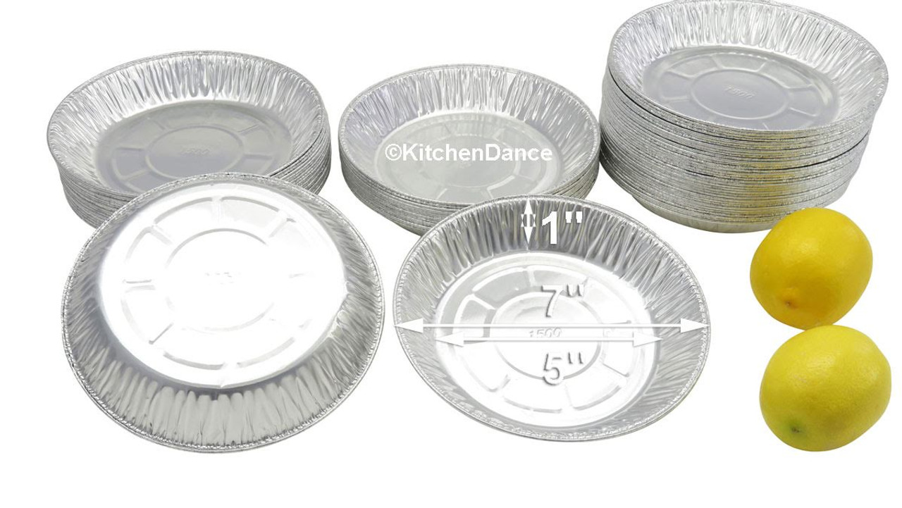 7" Light-Aluminum Disposable Foil Pie Pan - Case of 1000  #A1500