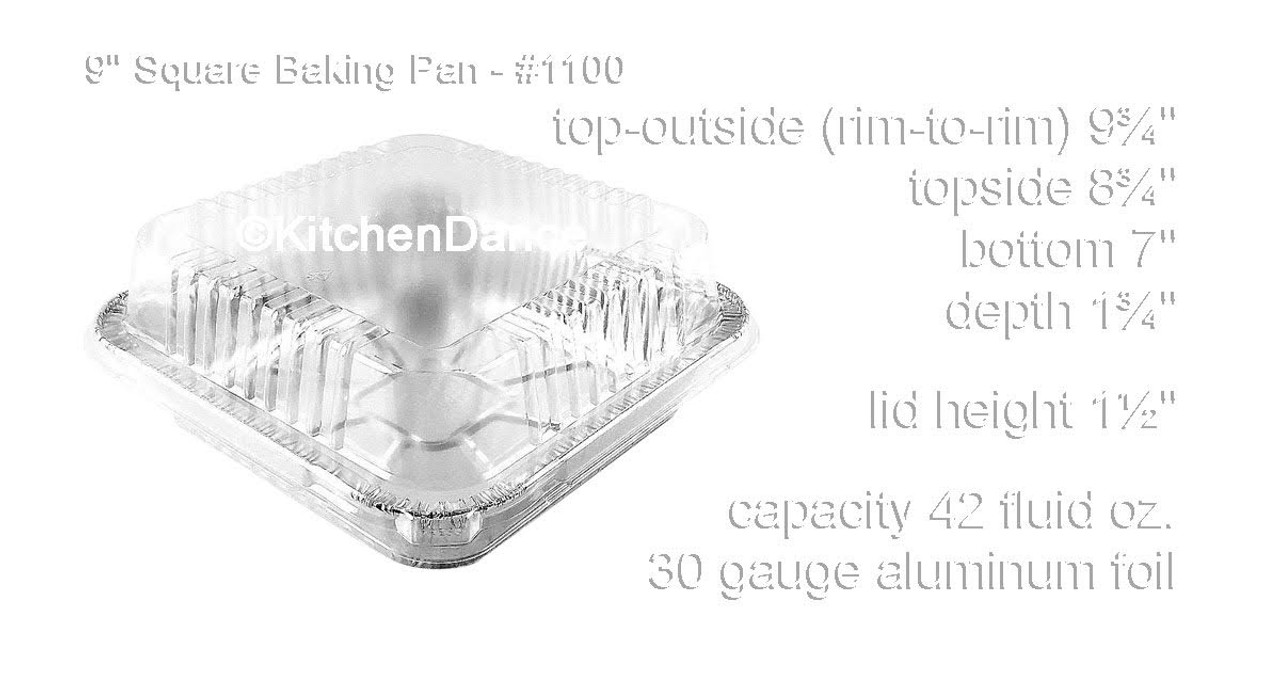 Choice 9 Square Foil Cake Pan - 500/Case