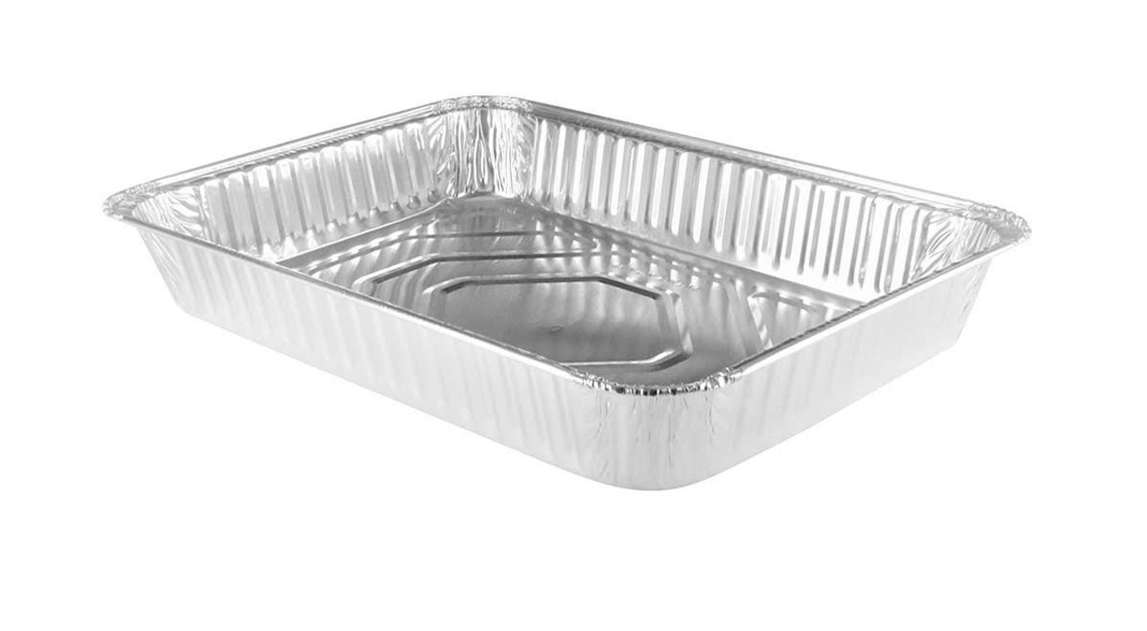 Disposable Aluminum Pan 1/2 Size Deep Foil Pan Regular Weight 9' x 13