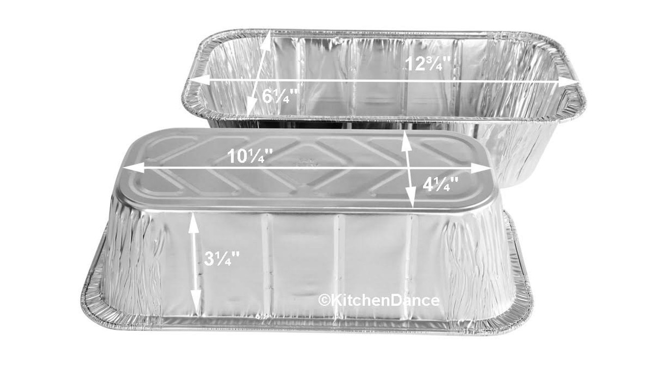 Disposable Foil 5 lb. Loaf Pan or ⅓ Size Steam Table - Case of 100- #5200