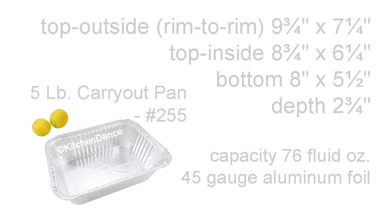 5 lb. Oblong Carryout Pan with Board Lid -  Case of 250  #255L