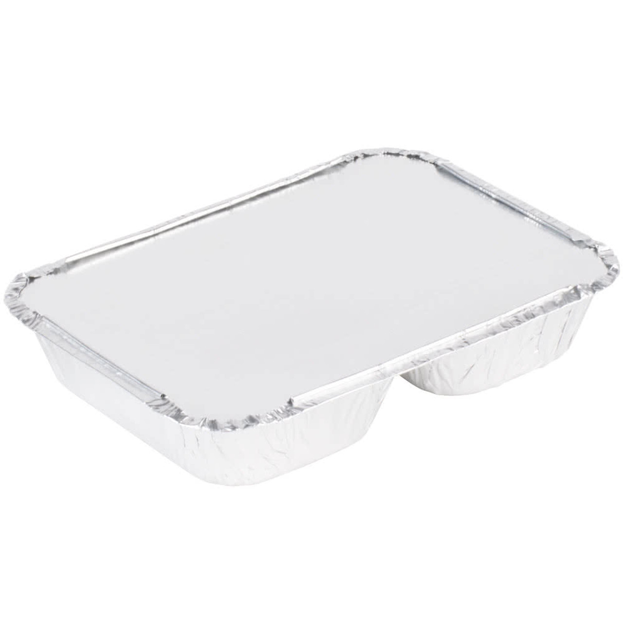 Disposable Aluminum 4 Compartment T.V Dinner Trays with Board Lid