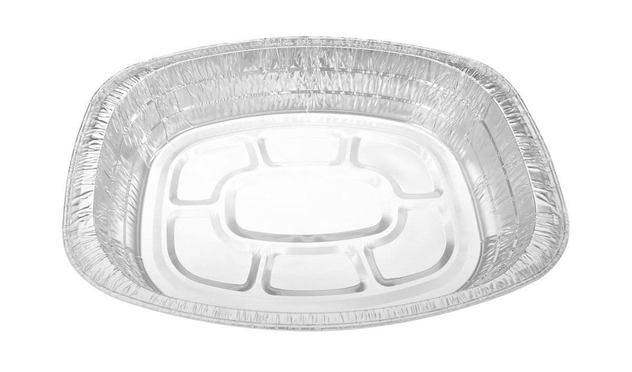 Large Oval-Shape Disposable Roaster Pan -  Case of 25  #40010