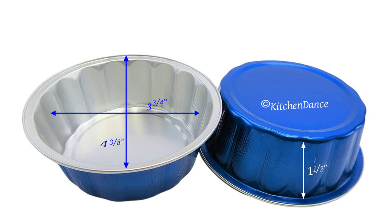 Diplastible 8 Inch Disposable Round Aluminum Pans - Cake Pan