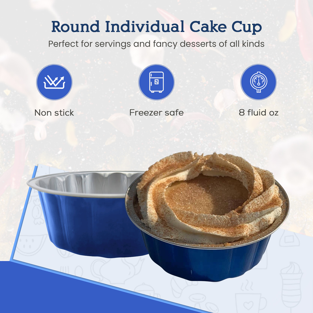 Disposable Aluminum 8 Square Cake Baking Pan