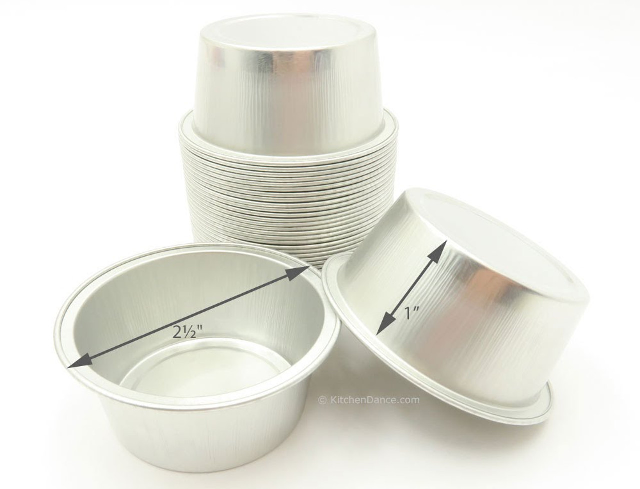 2 oz. Disposable Aluminum Foil Cup - Case of 1000 - #S220