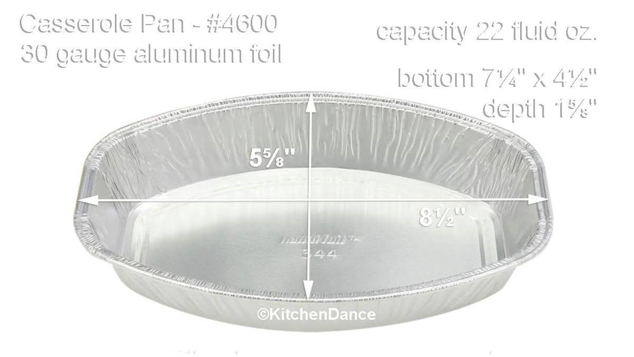 Small Disposable Casserole Pan - Air Fryer Pan- #4600