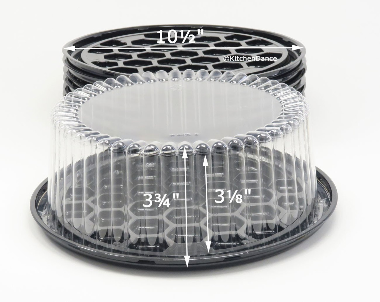 8" Cake  Container for 1 or 2 layers - Case of 160 - #WG22